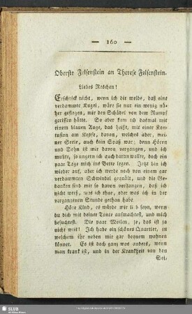 Oberste Felsenstein an Therese Felsenstein