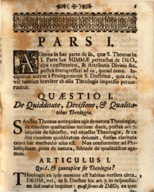 Theoremata theologica in Summam Sancti Thomae