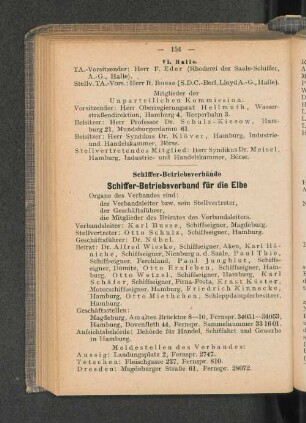 Schiffer-Betriebsverband für die Elbe