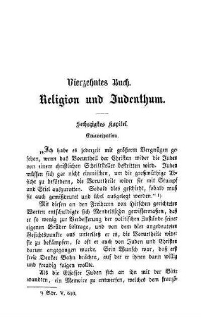 Vierzehntes Buch. Religion und Judenthum