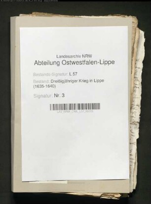 Kriegsdrangsale und Klagen der Stadt Lemgo