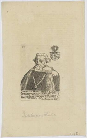 Bildnis des Christian Diestelmeier