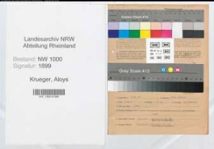 Entnazifizierung Aloys Krueger, geb. 13.07.1907 (Strassenverkehrsamtsleiter)