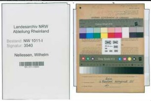 Entnazifizierung Wilhelm Nellessen , geb. 21.11.1906 (Arbeiter)