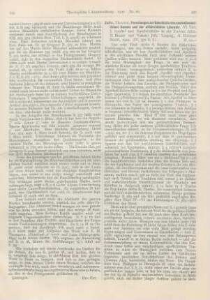 550-553 [Rezension] Zahn, Theodor, Forschungen zur Geschichte des neutestamentlichen Kanons und der altkirchlichen Literatur. VI. Theil