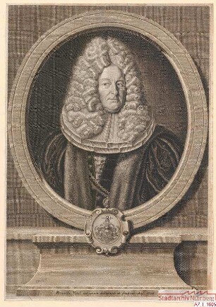 Georg Christof Kress, Duumvir; geb. 19. Januar 1654; gest. 9. Mai 1729