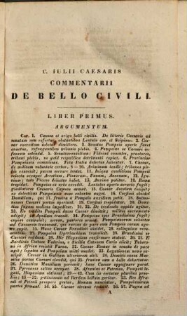 C. Julii Caesaris Commentariorum De Bello Civili Libri III.