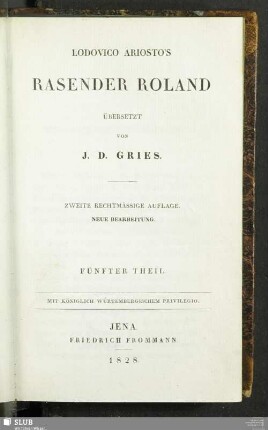 5: Lodovico Ariosto's Rasender Roland