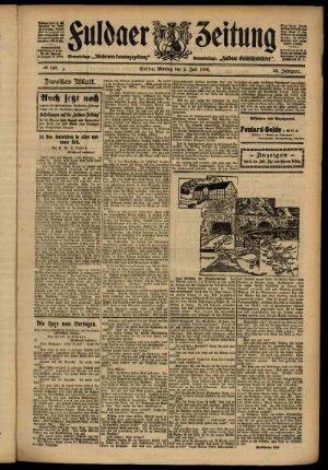 Zweite Ausgabe vom Montag, den 02. Juli 1906.