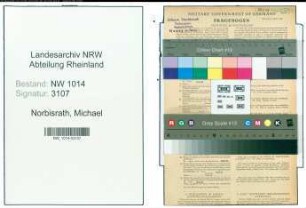 Entnazifizierung Michael Norbisrath , geb. 14.07.1868 (Geschaeftsfuehrer)