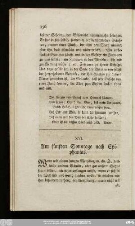 XVI. Am fünften Sonntage nach Epiphanias.