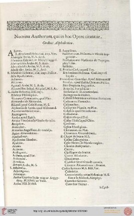 Nomina Authorum