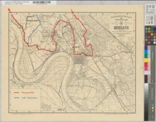 [Kommunale Neugliederung. Vorschlag der Gemeinde Benrath. Reiseroute]
