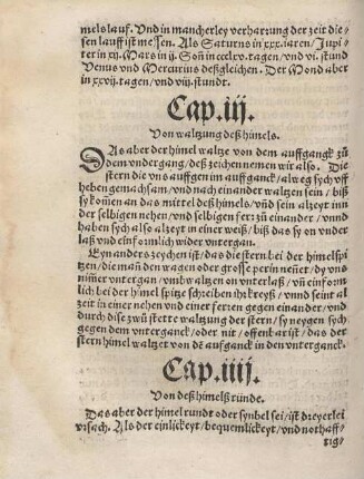 Cap. iii. Von waltzung deß himels.