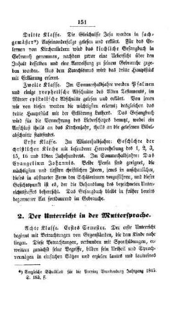 Der Unterricht in der Muttersprache