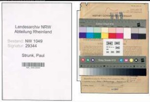 Entnazifizierung Paul Strunk , geb. 01.08.1888 (Prokurist)