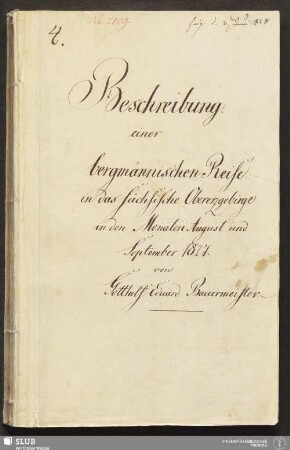 Beschreibung einer bergmännischen Reise in das sächsische Obererzgebirge in den Monaten August und September 1827 - 18.6761 4.