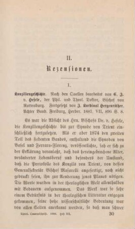 465-470 [Rezension] Hefele, Karl Joseph, Konziliengeschichte