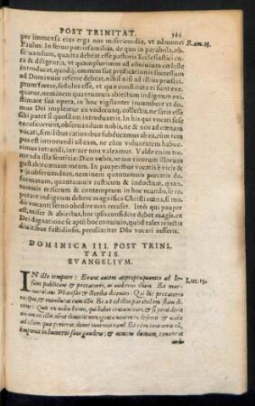 Dominica III. Post Trinitat.