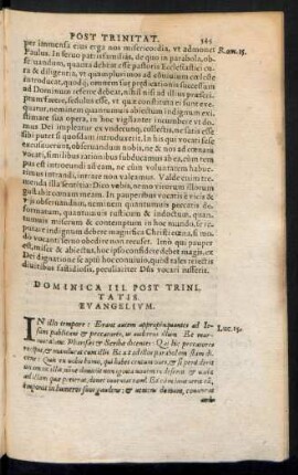 Dominica III. Post Trinitat.
