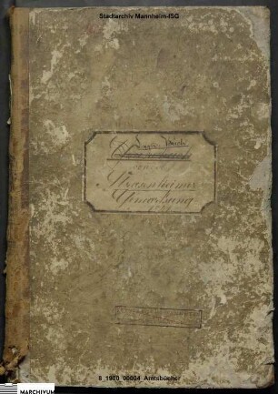 Lagerbuch für den Straßenheimer Hof
