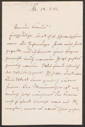 Brief an Heinrich von Herzogenberg : 18.03.1896