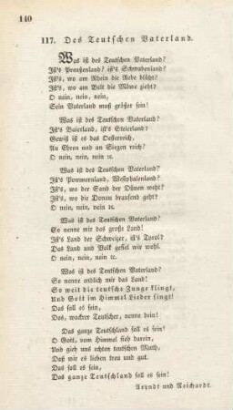 117. Des Teutschen Vaterland