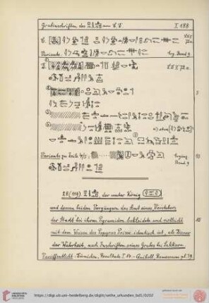 28. [...] der unter König [...] und dessen beiden Vorgängern das Amt eines "Vorstehers der Stadt" bei ihren Pyramiden bekleidete [...]