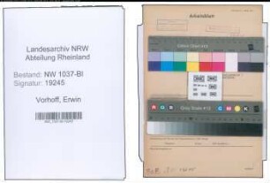 Entnazifizierung Erwin Vorhoff , geb. 29.11.1912 (Justizangestellter)