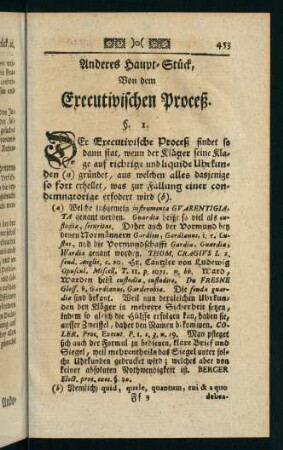 453-467, Anderes Haupt-Stück, von dem Executivischen Proceß