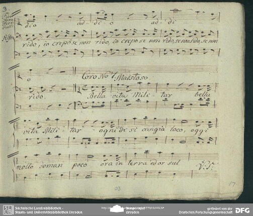 Coro: "Bella vita Militar"