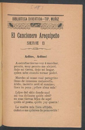 Adiós, adiós!
