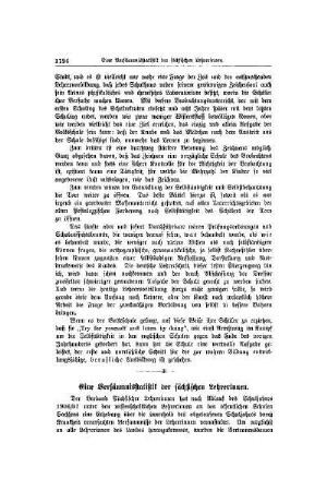 Eine Versäumnisstatistik der sächsischen Lehrerinnen