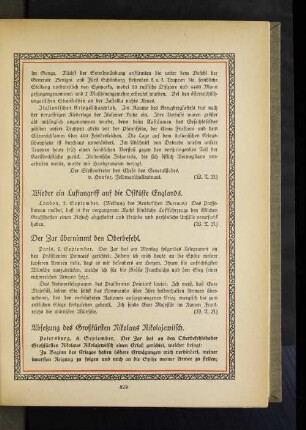 Absetzung des Großfrüsten Nikolaus Nikolajewitsch.