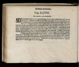 Cap. XXVIII. Wie man die mensur brechen soll