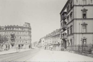 Dresden-Friedrichstadt, Friedrichstraße, Blick nach Nordwesten