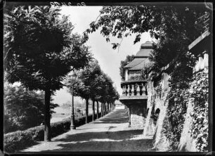 Höchst am Main. Uferweg am Bolongaro-Palais