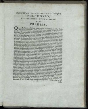 Clarissimo, Doctissimo Amicissimoque Polchovio, ...