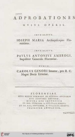 Adprobationes huius operis