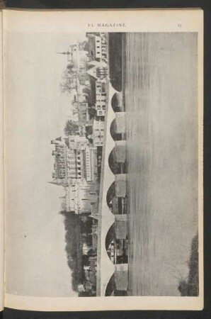 [Vista del castillo de Amboise desde el otro lado del río Loira.]
