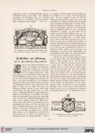 Architektur und Kleidung