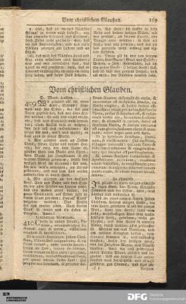 Lieder vom christlichen Glauben.