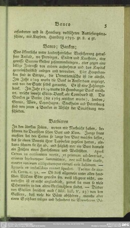 B [Banco; Banken - Buchstabenschrift]