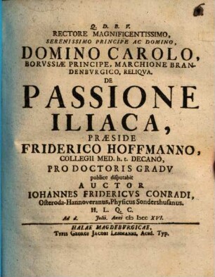 De Passione Iliaca
