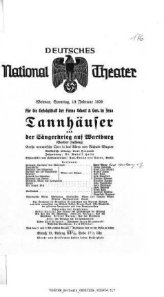 Tannhäuser und Der Sängerkrieg auf Wartburg