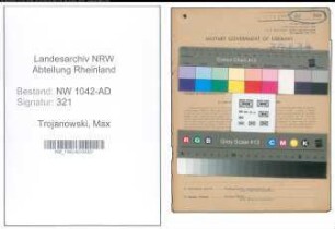 Entnazifizierung Max Trojanowski , geb. 24.07.1905 (Beamter)
