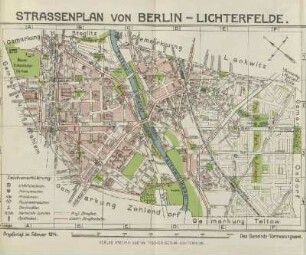 Karte: Strassenplan von Berlin-Lichterfelde