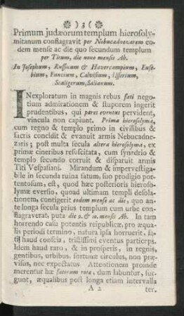 Primum judaeorum templum hierosolymitanum conflagravit per ...