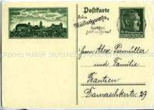 Postkarte zum Reichsparteitag der NSDAP 1938