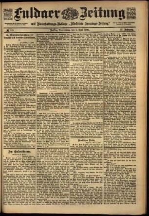 Ausgabe vom Donnerstag, den 07. Juni 1900.